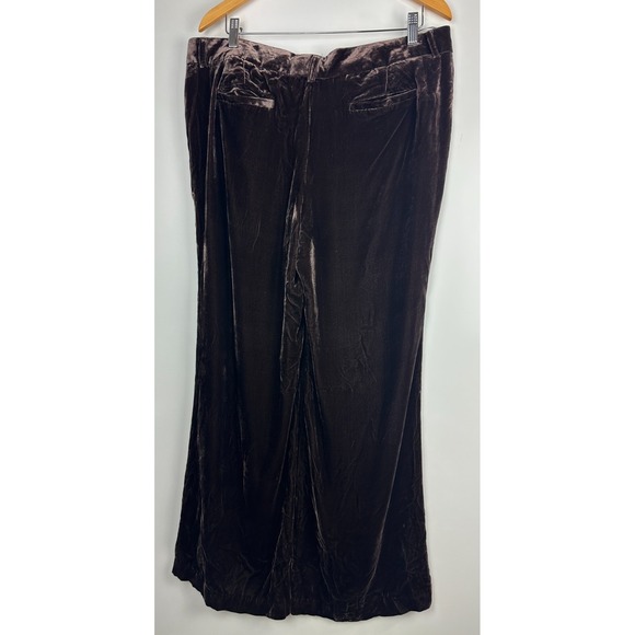 NWT  J. Crew Velvet City Fit Pants Relaxed Straight Leg Brown Size 16 Vtg Y2k - Picture 10 of 15